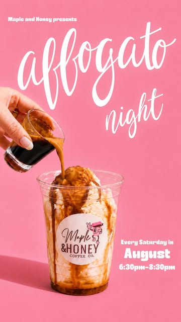 Maple and Honey affogato night
